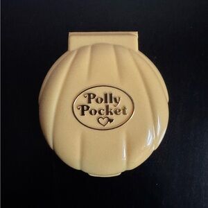 Polly Pocket Vintage Bluebird seashell compact Wedding themed with 3 dolls